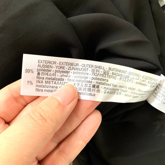 Zara Floral Print Mini Dress with Ruffles in Black / White - Picture 14 of 16